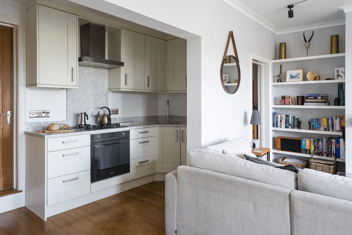 Kitchen and living room